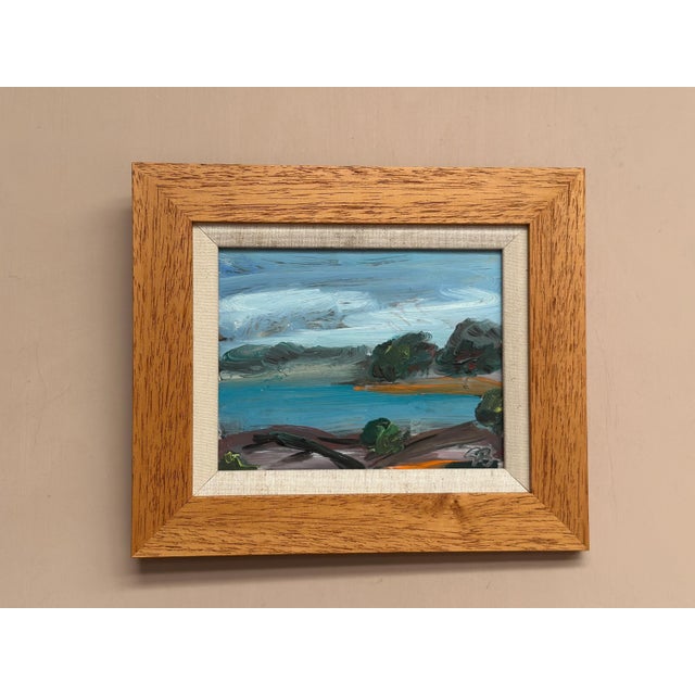 Göran Brunius, Coastal Landscape, 1960s, Oil on Panel, Framed For Sale - Image 7 of 15