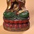 Vintage Painted Copper Buddha Statue on Double Lotus Base For Sale - Image 4 of 10