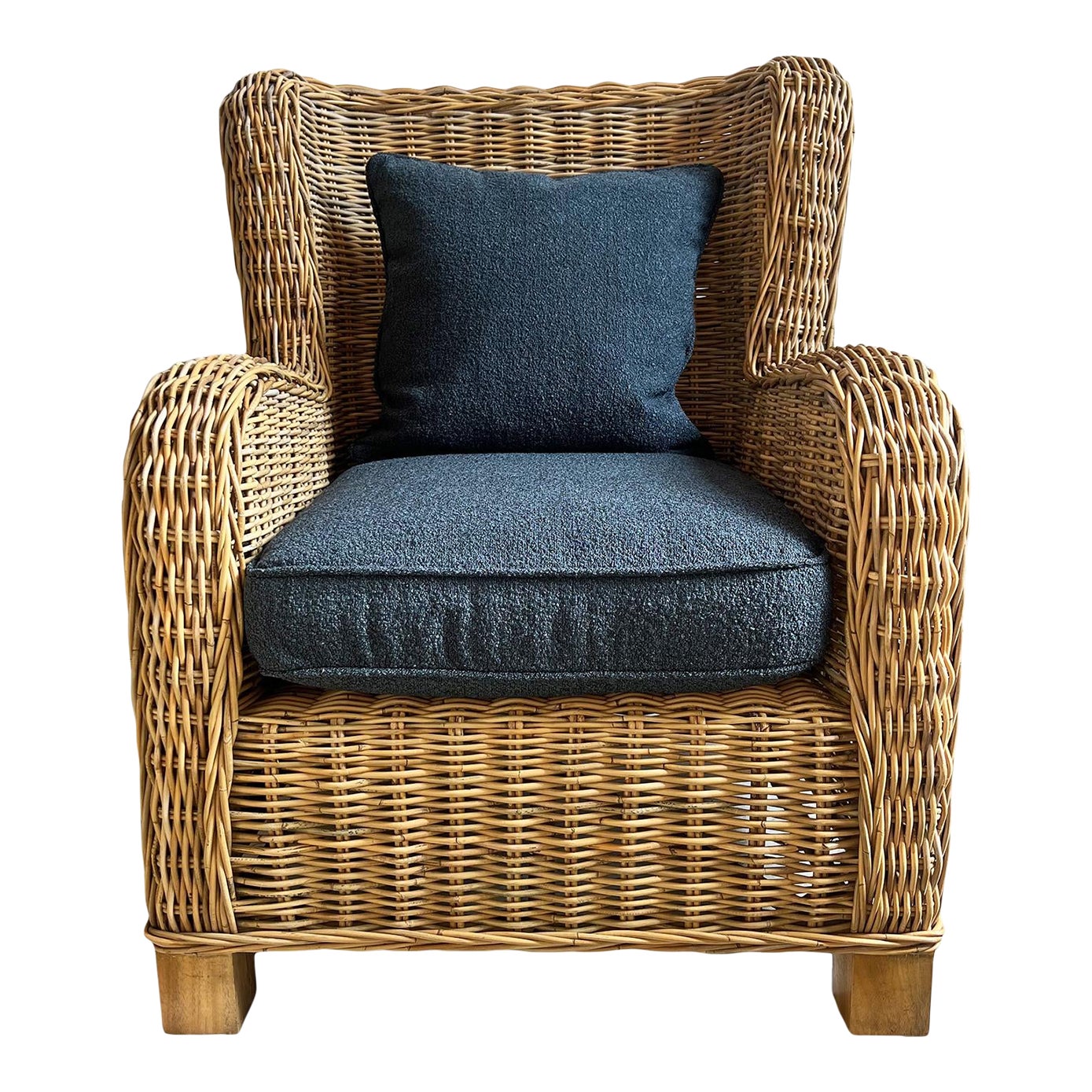椅子 vintage rattan easy chair Vintage Rattan Easy Chair – Stowaway London