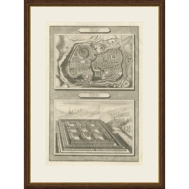 This original copperplate engraving from Pieter Mortier's illustrated Bible, Amsterdam circa 1700, shows two biblical...