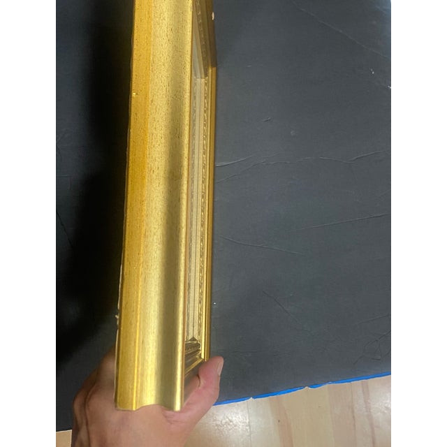 Wood 1980s Barry Leighton-Jones Signed Art Print Wizard of Oz Gold Framed Matted For Sale - Image 7 of 8