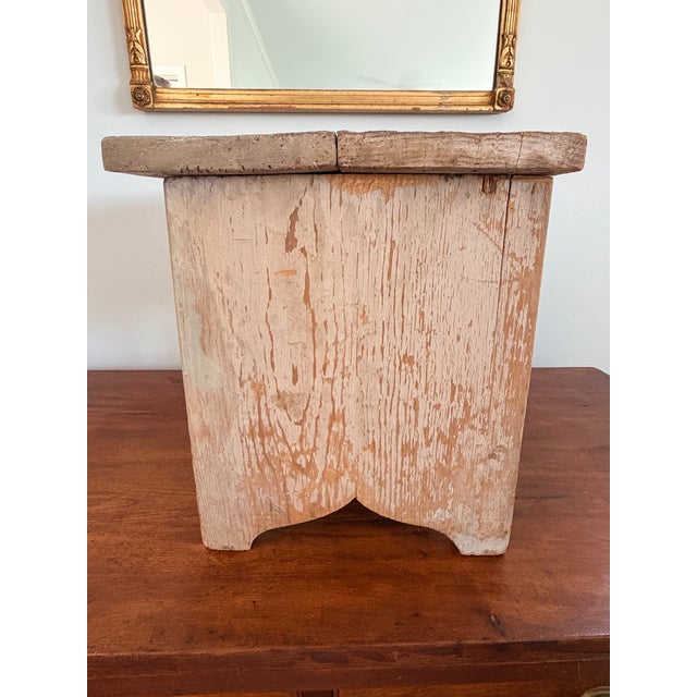 Folk Art Equestrian Decor Boot Shine Box/Stool For Sale - Image 11 of 12