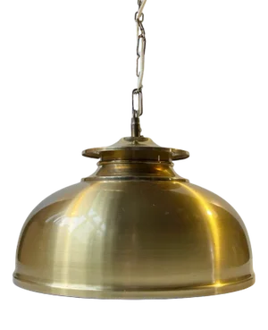 Vintage Danish Nautical Hanging Lamp in Brass, 1970s
