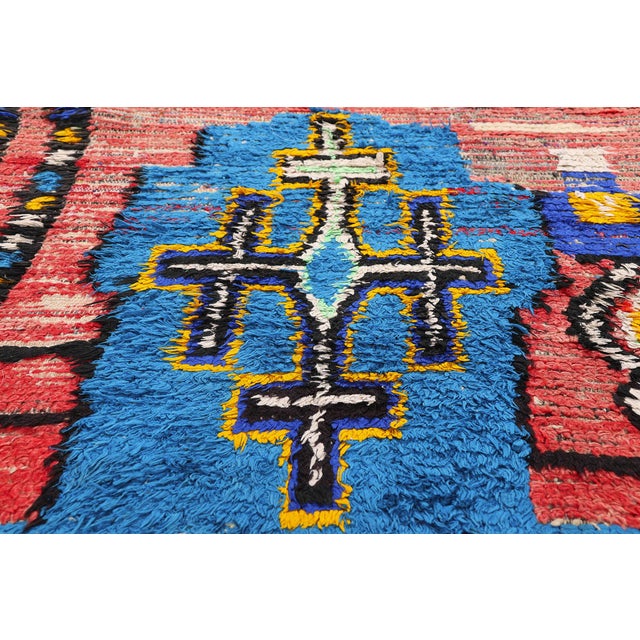 Late 20th Century Vintage Azilal Moroccan Rug, 03'04 X 05'06 For Sale - Image 5 of 10