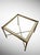 Stylish and elegant french brass ‘faux bamboo’ coffee table, original glass top with a mirrored border.