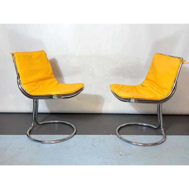 Textile Vintage Space Age Dinner Table and Chairs in the style of Gastone Rinaldi, 1960s, Set of 5 For Sale - Image 7 of 15