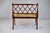 Wood Mahogany Sheraton Style Caned Settee With Floral Silk Cushion, 1990s For Sale - Image 7 of 14