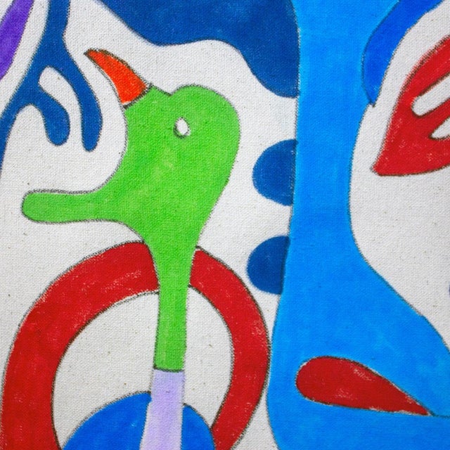 Contemporary “Silver Tree” by Nathalie Gribinski – Contemporary Abstract Tropical Fantasy For Sale - Image 3 of 7