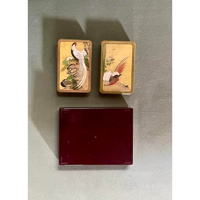 Mid 20th Century Vintage Golden Bird Playing Cards For Sale - Image 5 of 7