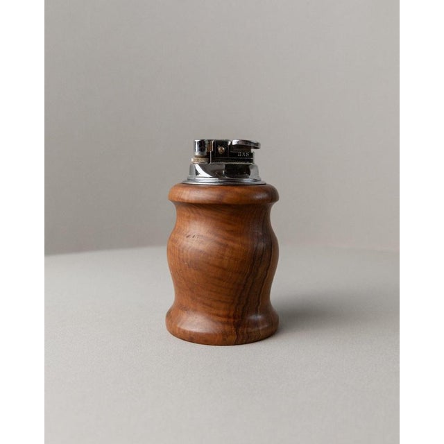Vintage Curved Wooden Table Lighter, Italy, 1960s For Sale - Image 13 of 13
