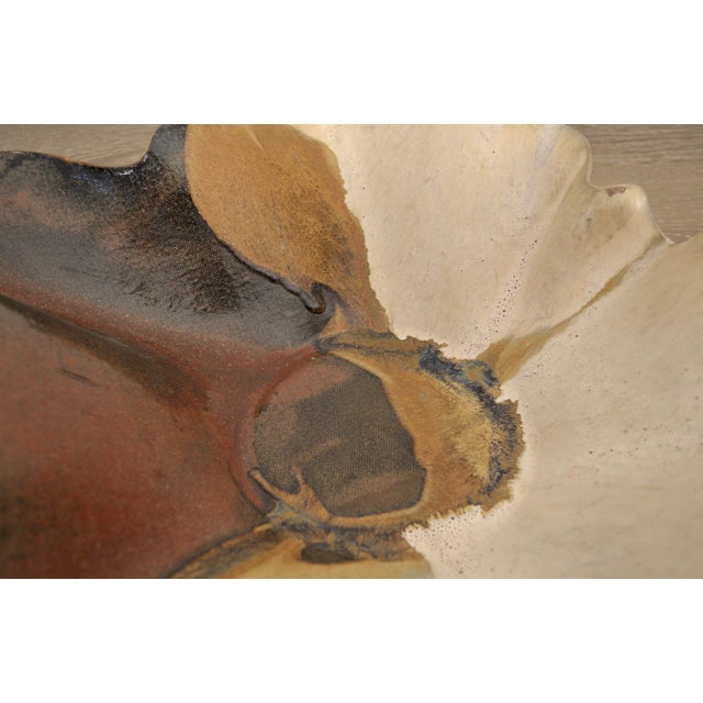 Mid 20th Century Large Mid 20th Century Studio Pottery Centerpiece Bowl For Sale - Image 5 of 6