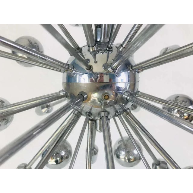 Large Space Age Chrome Chandelier by Cosack Leuchten, 1970s, Germany For Sale - Image 4 of 13