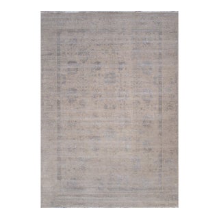 Pasargad Home Transitional Silver Area Rug, 9'11'' X 14' 2'' For Sale