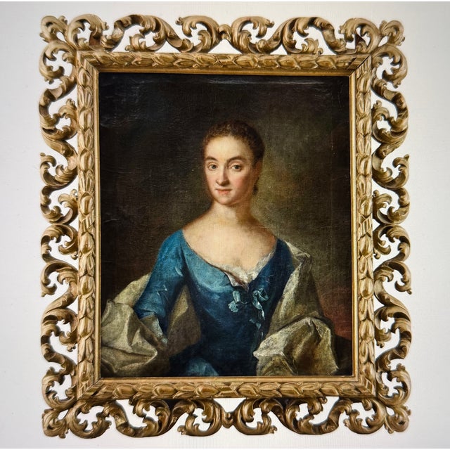 Johan Hendik Scheffel, Portrait, 1760, Oil on Canvas, Framed For Sale - Image 6 of 6
