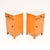 Antique Swedish Satin Birch Bedside Cabinets with Marble Tops, 1890s, Set of 2 For Sale - Image 6 of 11