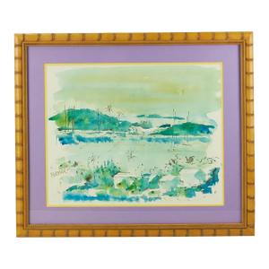 Alfred Birdsey Bermuda Harbour Watercolour Provenance: The Susie Hilfiger Collection