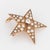 Distinct antique Victorian star pendant (circa 1880s to 1900s) crafted in 14 karat rose gold. One estimated 0.15 carat old...