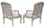 1900 - 1909 Antique French Painted Armchairs, 1900, Set of 2 For Sale - Image 5 of 11