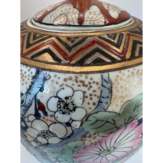 Porcelain Vase – Mandarin Ducks & Peonies, Gold Gilt For Sale In Dallas - Image 6 of 10
