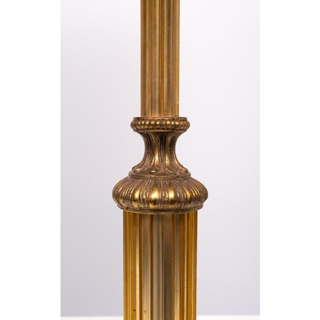 Hollywood Regency Hollywood Regency Gilded Brass Table Lamp, 1970s For Sale - Image 3 of 8