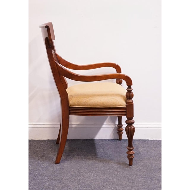 Wood Ethan Allen British Classics Collection Early American Traditional Dining Arm Chair 29-6500a For Sale - Image 7 of 13