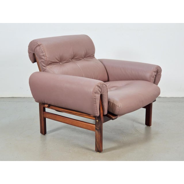 Vintage Teak Leather Armchair from Coja, Netherlands, 1960s For Sale - Image 6 of 6