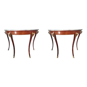 Pair of 19th Century Italian Neoclassical Style Console Tables