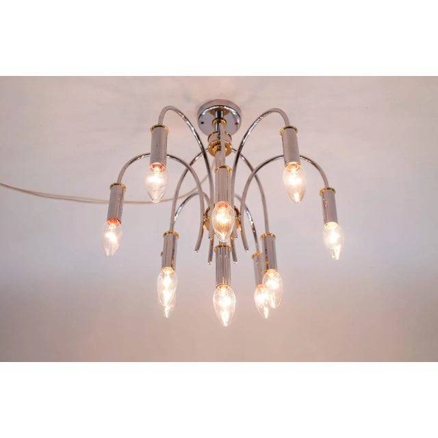 German Pendant in Chrome and Brass from Schröder & Co., 1960s For Sale - Image 9 of 10