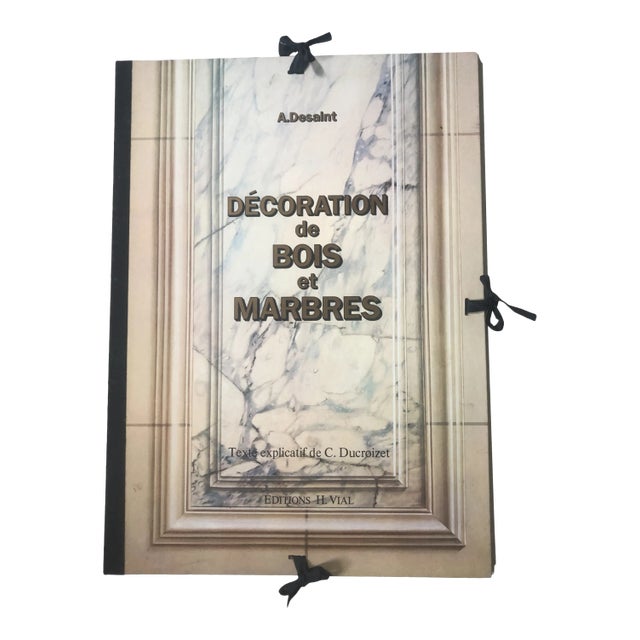 Vintage Decoration De Bois Et Marbres Portfolio Texte C. Ducroizet Book For Sale