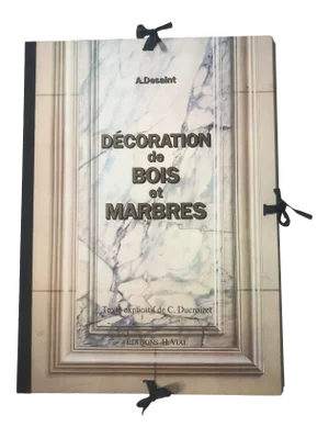 Vintage Decoration De Bois Et Marbres Portfolio Texte C. Ducroizet Book