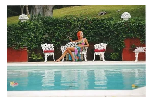 Slim Aarons, Lounging in Bermuda, Limited Edition Estate Stamped Photographic Print, 1980s