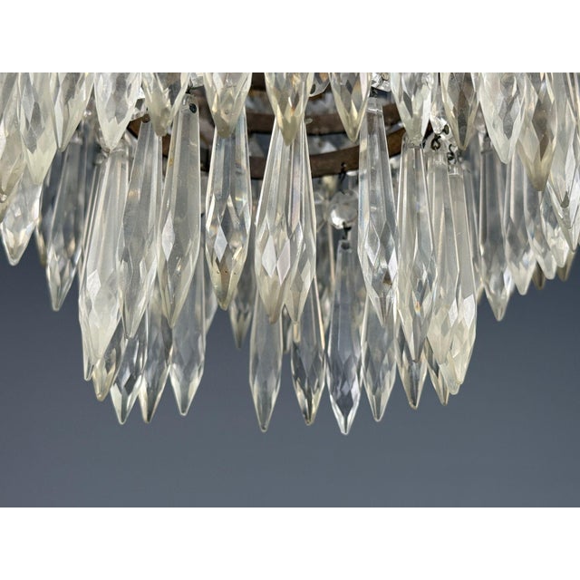 Metal French Louis Xvi, Chandeliers, Dore Bronze, Crystal, France, 19th Century For Sale - Image 7 of 17