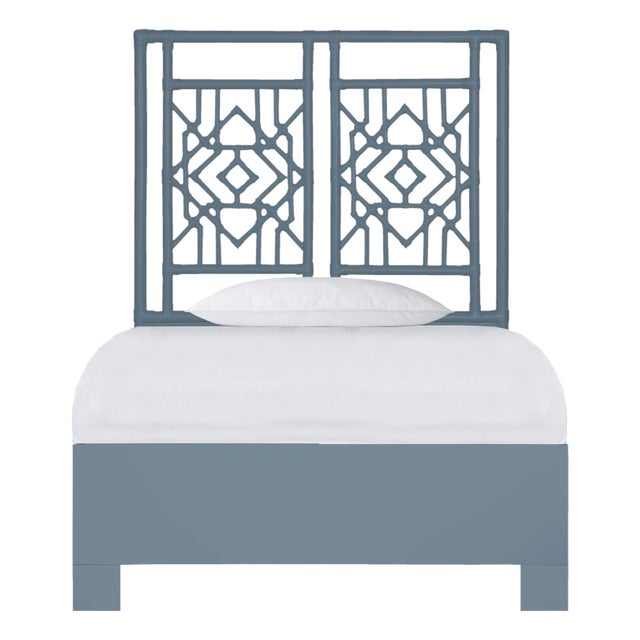 Tulum Sandard Bed Twin Extra Long, Regatta Blue For Sale