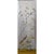 A graceful set of five hand-painted Chinoiserie wallpaper panels featuring delicate botanical branches, birds and...