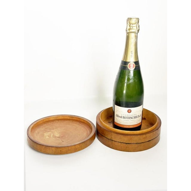 Round Wooden Box, France, 1950s For Sale - Image 4 of 18