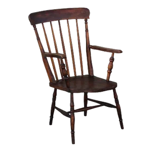 19thc English Highback Arm Chairs