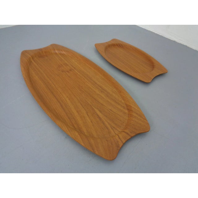 Mid-Century Modern Danish Trays in Teak from Silva, 1960s, Set of 2 For Sale - Image 3 of 18