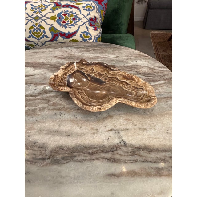 1990s Free Form Alabaster Catchall For Sale - Image 5 of 6