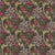 Morris & Co Morris Seaweed Fabric in Ebony/Poppy - a Sample For Sale