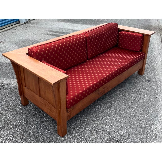 Late 20th Century Mission Style Sofas in the Manner of Stickley a