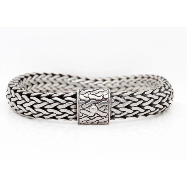 John Hardy Classic 11mm Sterling Silver Wide Chain Bracelet For Sale - Image 4 of 11