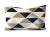 his pillow has black, gray, brown, and cream-cut velvet in a modern geometric diamond pattern. The velvet is super soft...