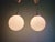 Large Art Deco Pendant Lights in White Opaline, 1930s, Set of 2 For Sale - Image 4 of 13