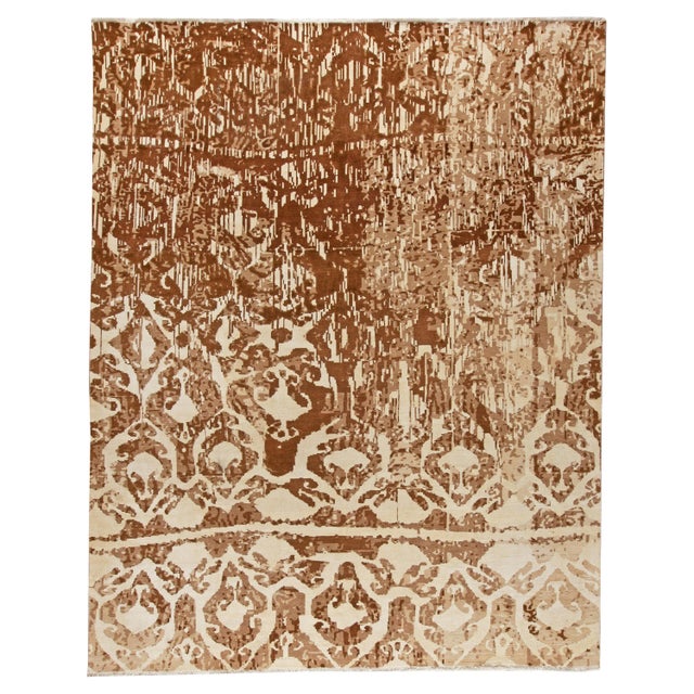 Contemporary Abstract Luria Hand Knotted Wool Rug by Doris Leslie Blau For Sale