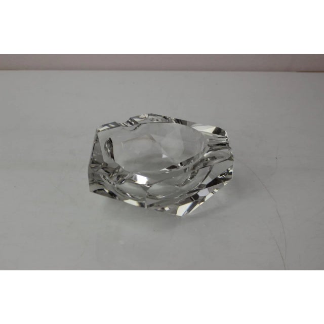 Mid-Century Ashtray Diamond Bohemia Glass, 1970s For Sale - Image 4 of 9