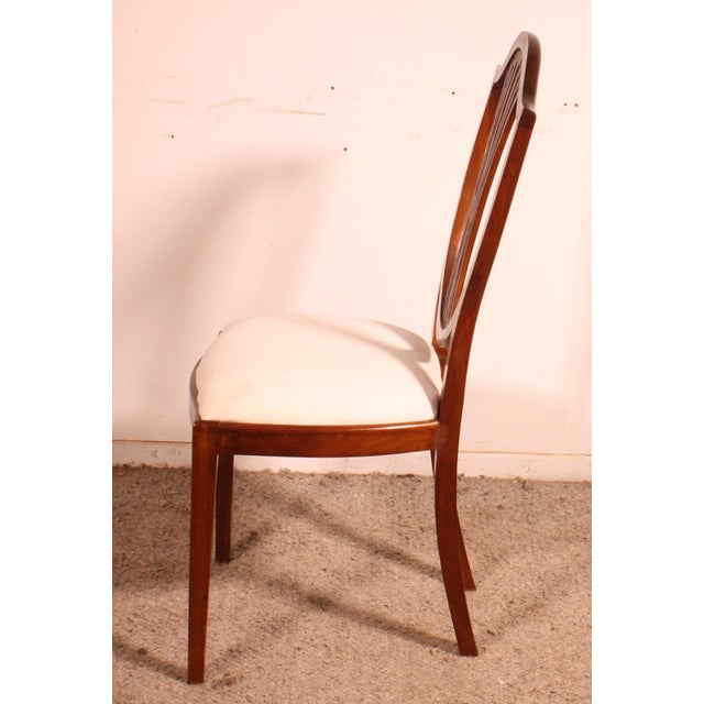 Mahogany Chairs with Inlays, 19th Century, Set of 4 For Sale - Image 9 of 13