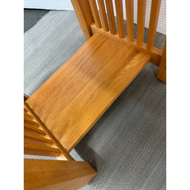 Wood Michael's Furniture Company Mission Style Oak Nighstands, a Pair For Sale - Image 7 of 15