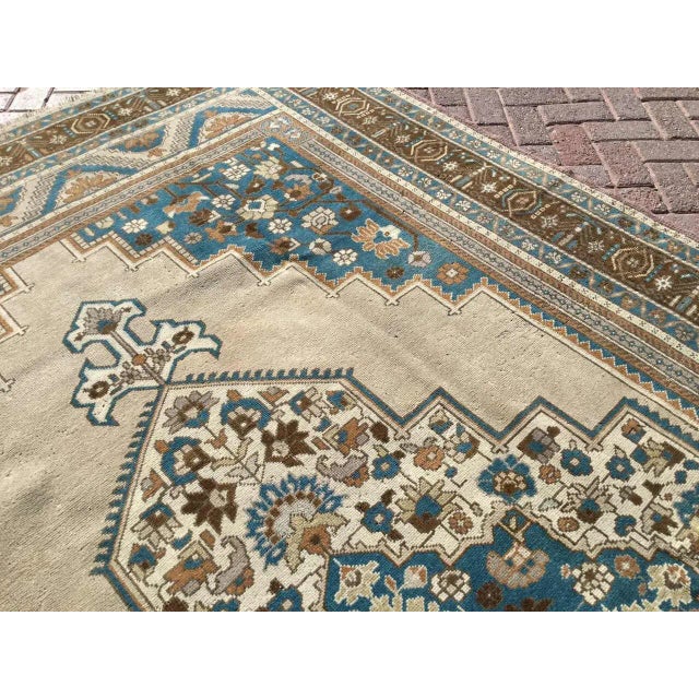 Vintage Hand Knotted Anatolian Rug - 87" X 143.5" For Sale - Image 10 of 13