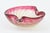 Mid-Century Modern Vintage Murano Pink Glass Bowl With Silver and Gold Foil, 1960's, Italy For Sale - Image 3 of 10