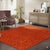 Textile 6x8 Red Flat Weave Wool Golden Orb Floating Vintage Mid Century Carpet Rug For Sale - Image 7 of 8